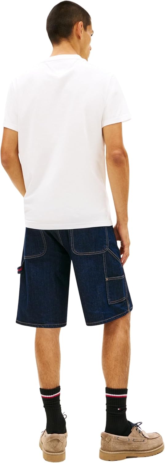 Detalle de Tommy Jeans TJM Slim Sign Chest SS Tee Ext Dm0dm22538 T-Shirt S/S Homme