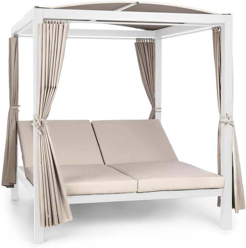 Detalle de blumfeldt Eremitage Double XL 10035430 dubbele tuinligstoel met luifel