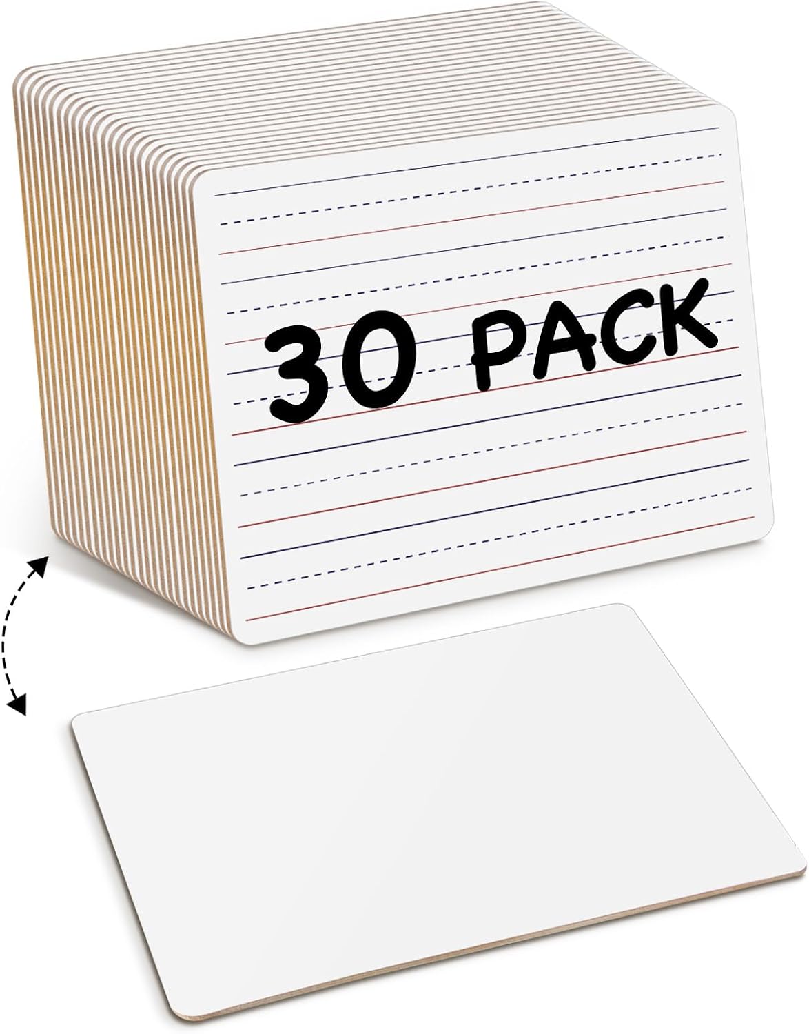 Detalle de Ohuhu DEB-01 Whiteboards, 30-Pack of Double-Sided 9 x 12 in Boards