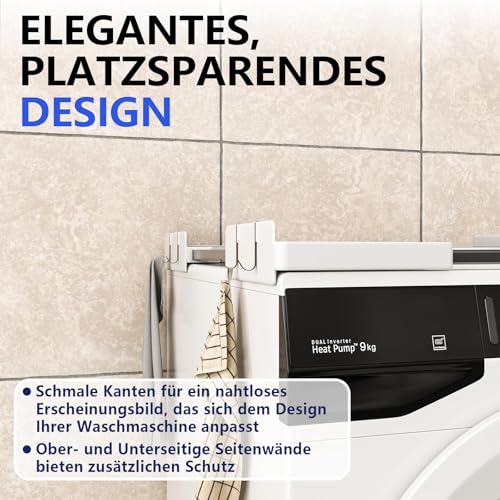 Thumbnail 2 de JHCHU Slimline Waschtrockner-Stapelset – universeller ultradünner Rahmen für 45–68 cm Geräte