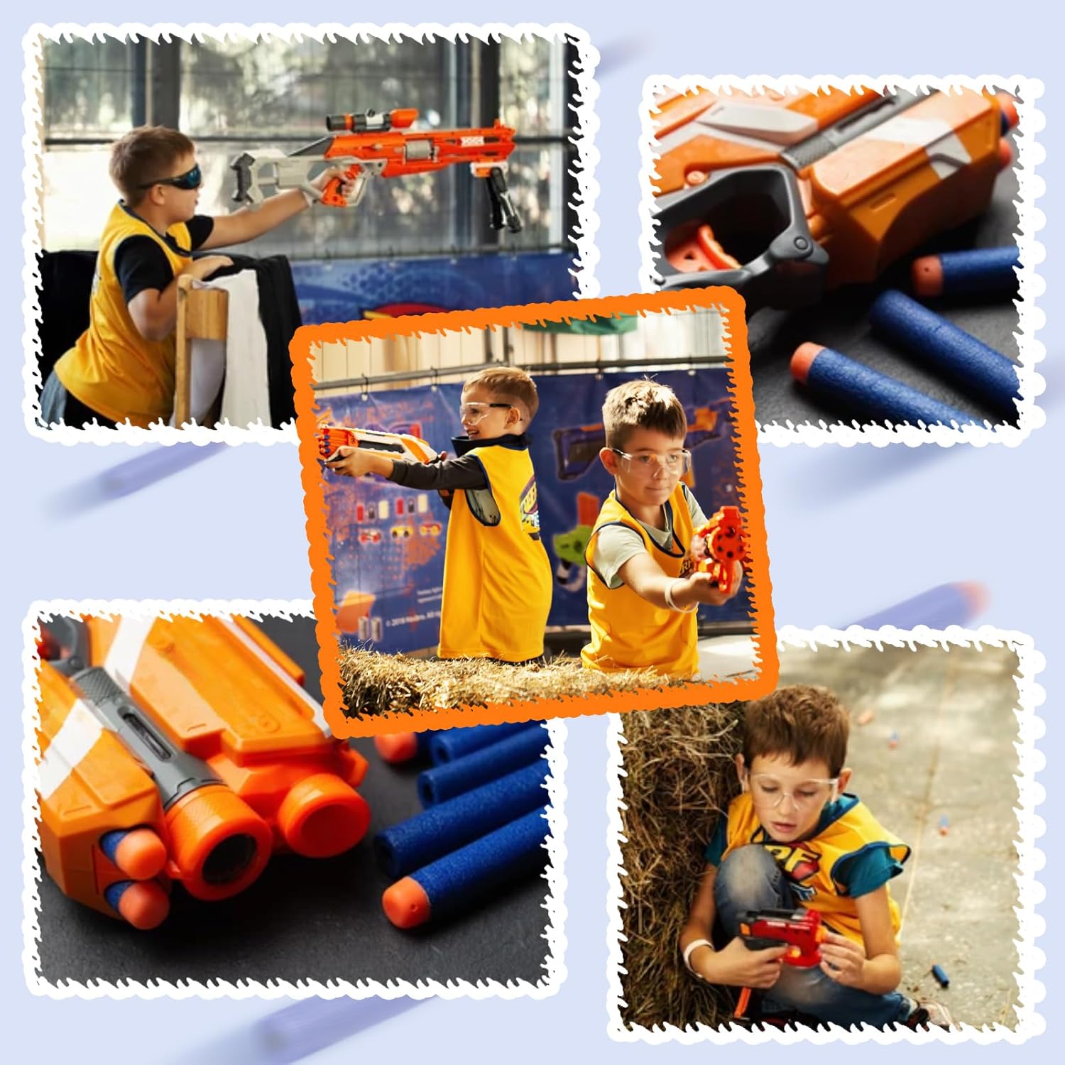 Thumbnail 4 de AMOSTING 100 Pfeile Nerf Elite 2.0 Blau