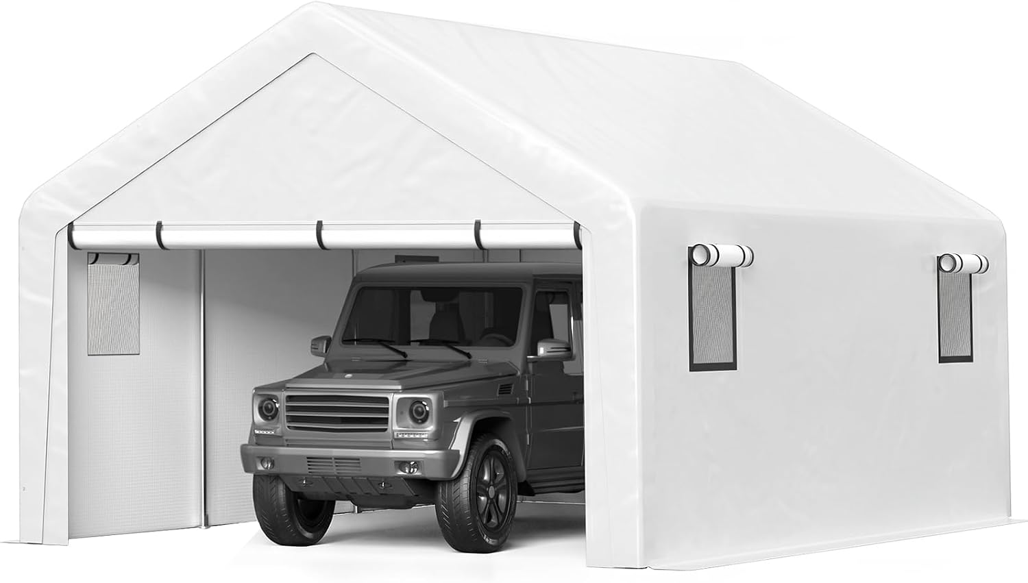 Detalle de Jocoevol Enclosed Carport 13x21 ft