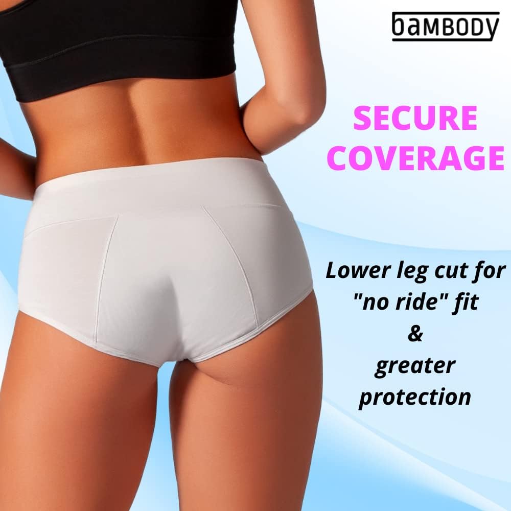 Detalle de Bambody Period Underwear for Women: Leakproof, Absorbent and Comfortable Everyday Hygiene