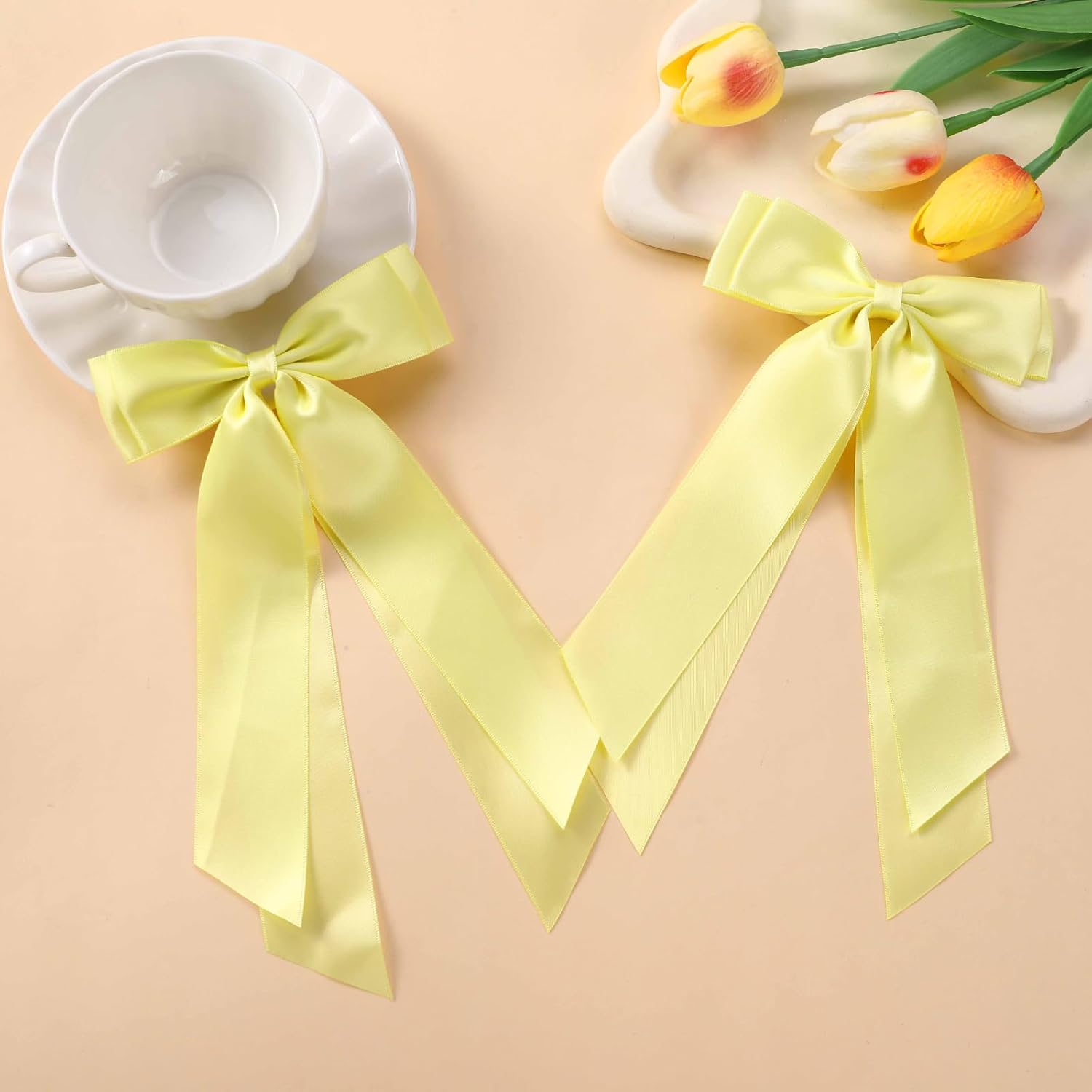 Detalle 2 de LuSeren Satin Hair Bow Clips
