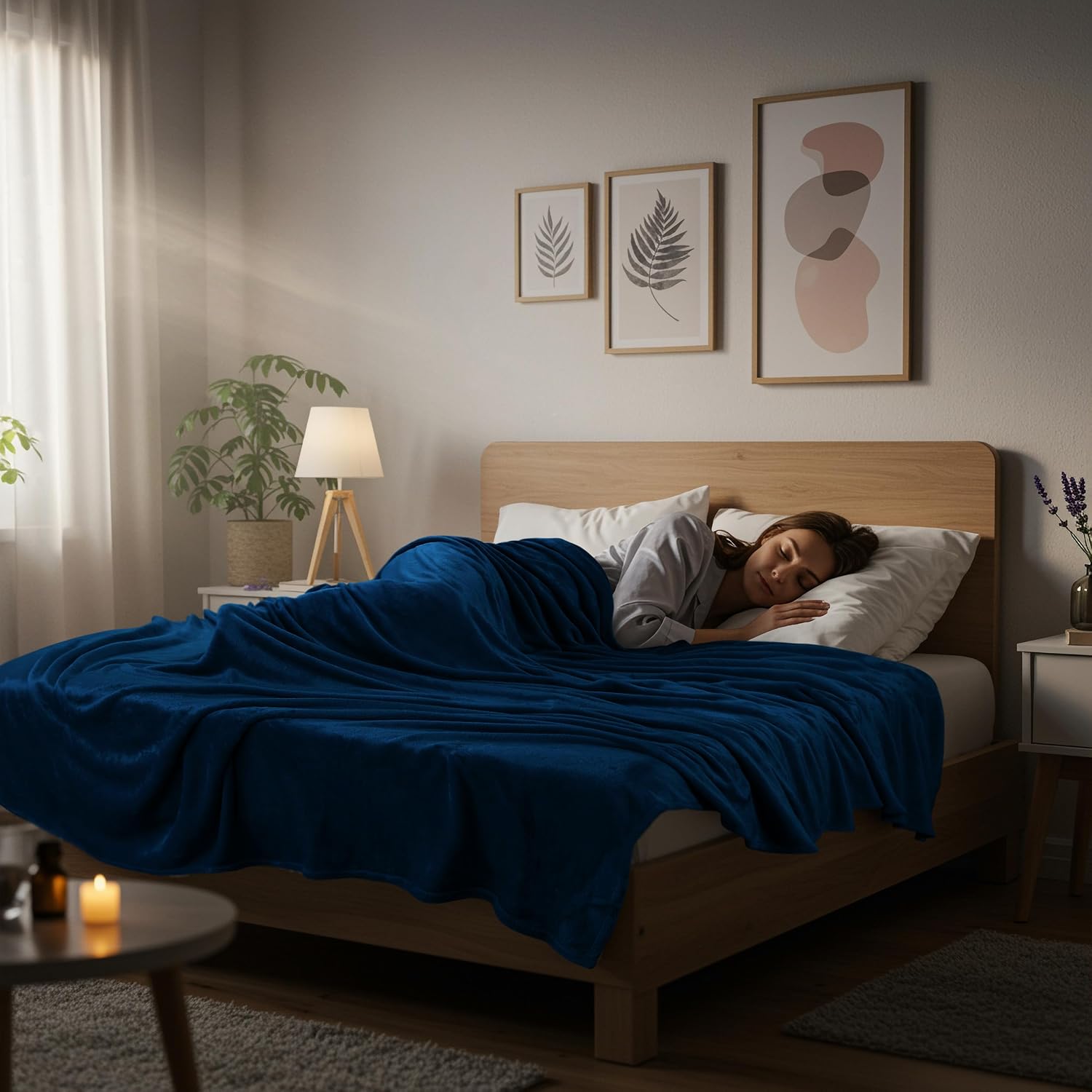 Thumbnail 5 de Utopia Bedding Kuscheldecke flauschig 200x150 Marine