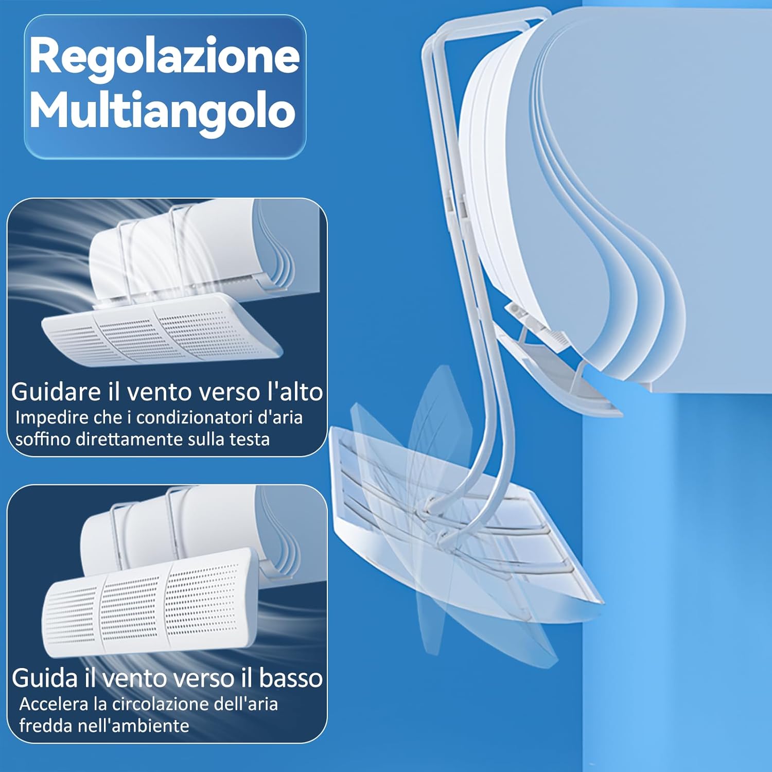 Thumbnail 1 de Deflettore Condizionatore Universale a Parete – Regolabile e Facile da Installare