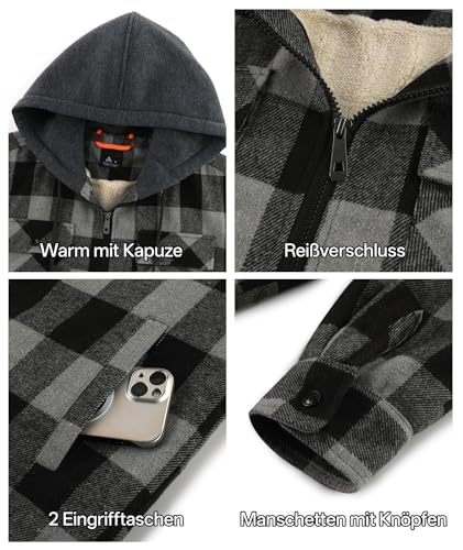Detalle 2 de zitysport Chemise homme sherpa polaire carreaux ⚙