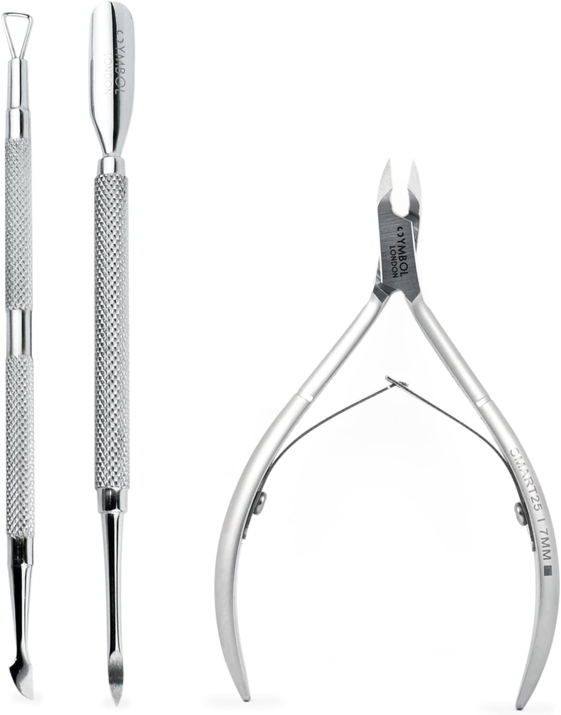 Detalle de Cuticle Nippers Set – Professional Cuticle Remover & Cuticle Pusher Kit by SYMBOL LONDON