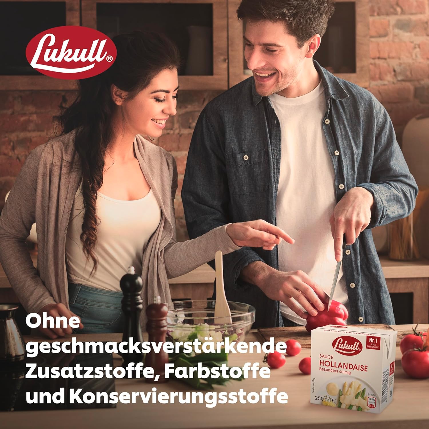 Thumbnail 4 de Lukull Hollandaise besonders cremige Sauce – ideal zu Spargel, Gemüse, Fleisch und Fisch (250 ml, 12 Stück)