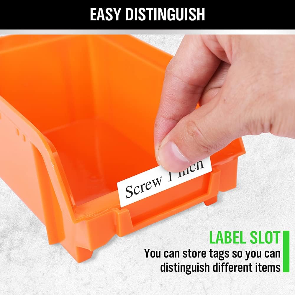 Detalle de SWANLAKE GARDEN TOOLS 30-Bin Wall-Mounted Organizer with Removable, Color-Coded Bins