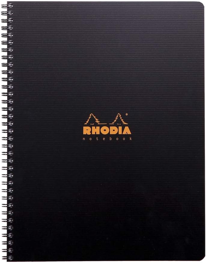 Detalle de RHODIA 119901C Cahier à Spirale Noir A4+
