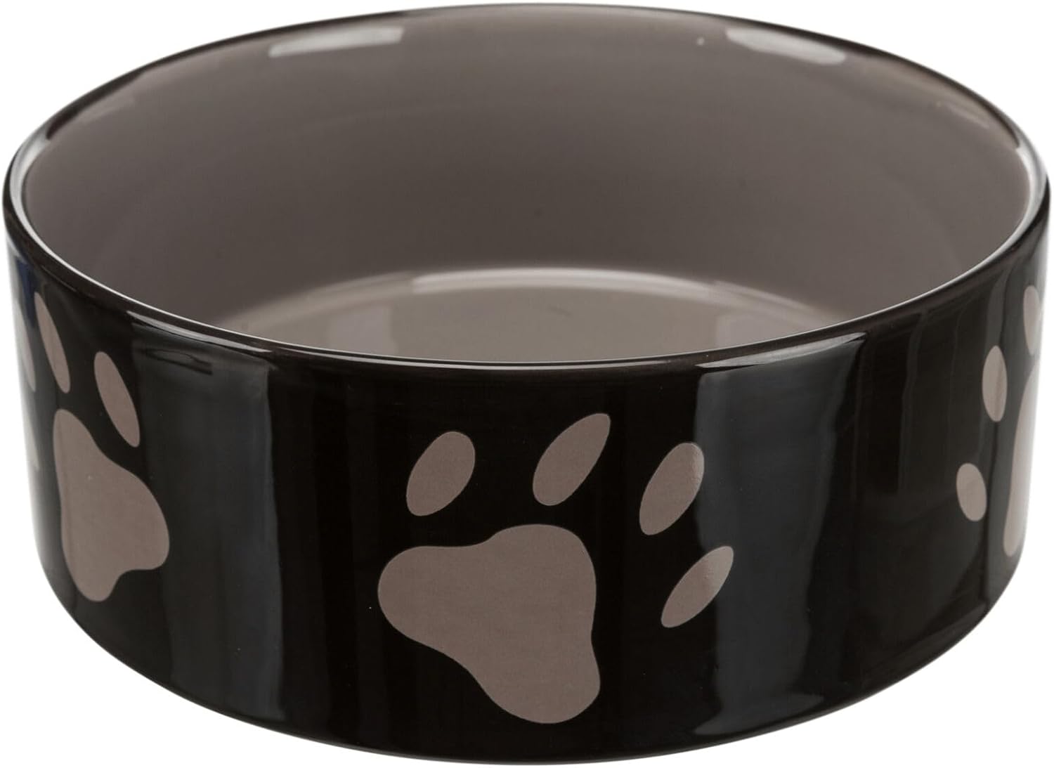 Detalle de Trixie Ceramic Bowl with Paw Prints for Dogs – 1.4 Litre, 20 cm