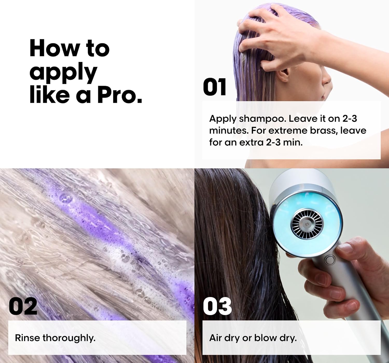 Detalle de L’Oréal Professionnel Serie Expert Silver toning shampoo for grey, white & light blonde hair