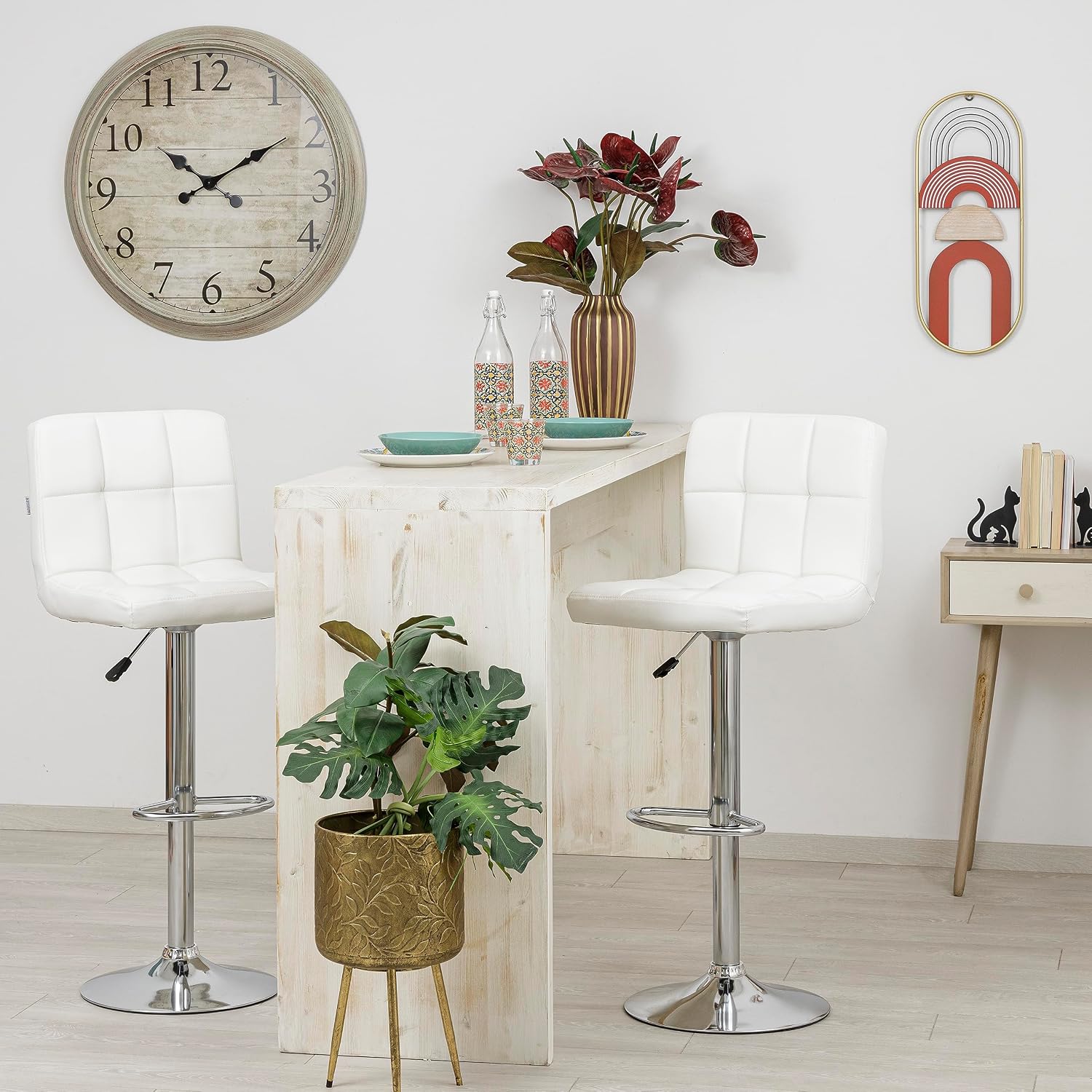 Thumbnail 1 de Baroni Home Sgabello Imbottito 62,5–82,5 cm