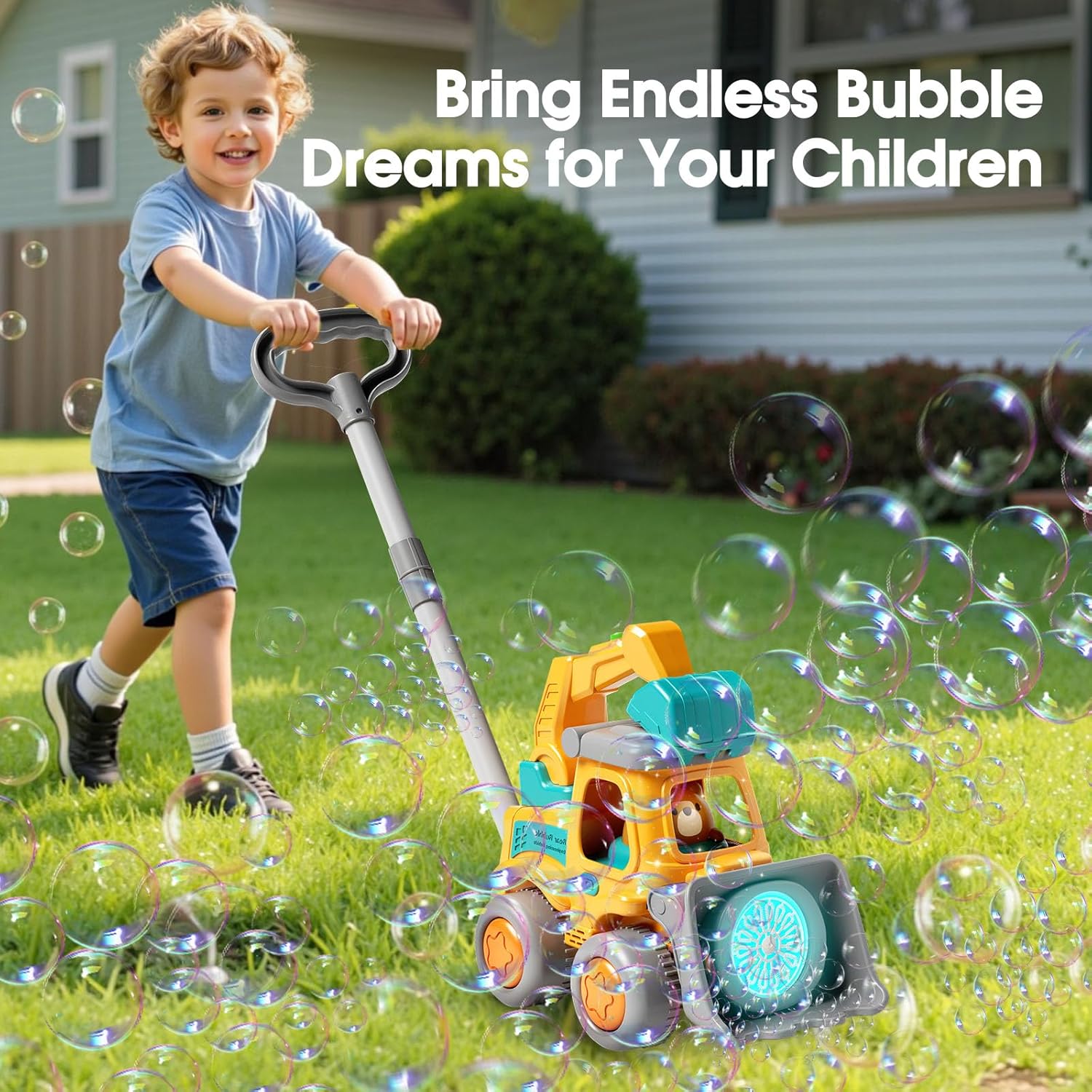 Thumbnail 6 de CreatiMachi Bubble Machine for Kids – Bubble Lawn Mower Toy (1–3 Years)