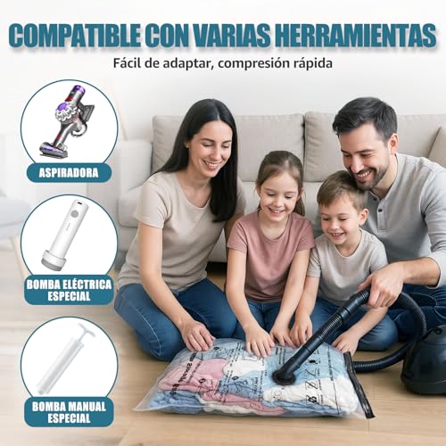 Thumbnail 7 de Accenter juego de bolsas al vacío para ropa (5 piezas: 3XL 100x80 cm + 2L 80x60 cm)