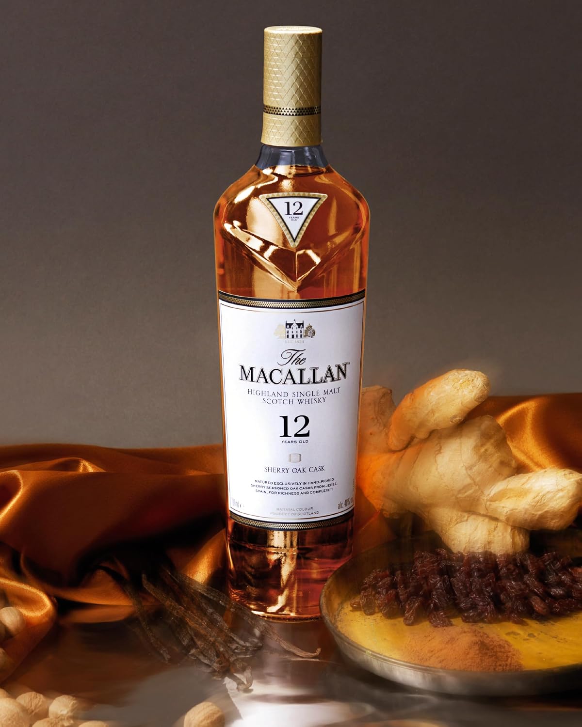 Detalle 2 de Macallan Sherry Oak 12 Años Whisky 70cl