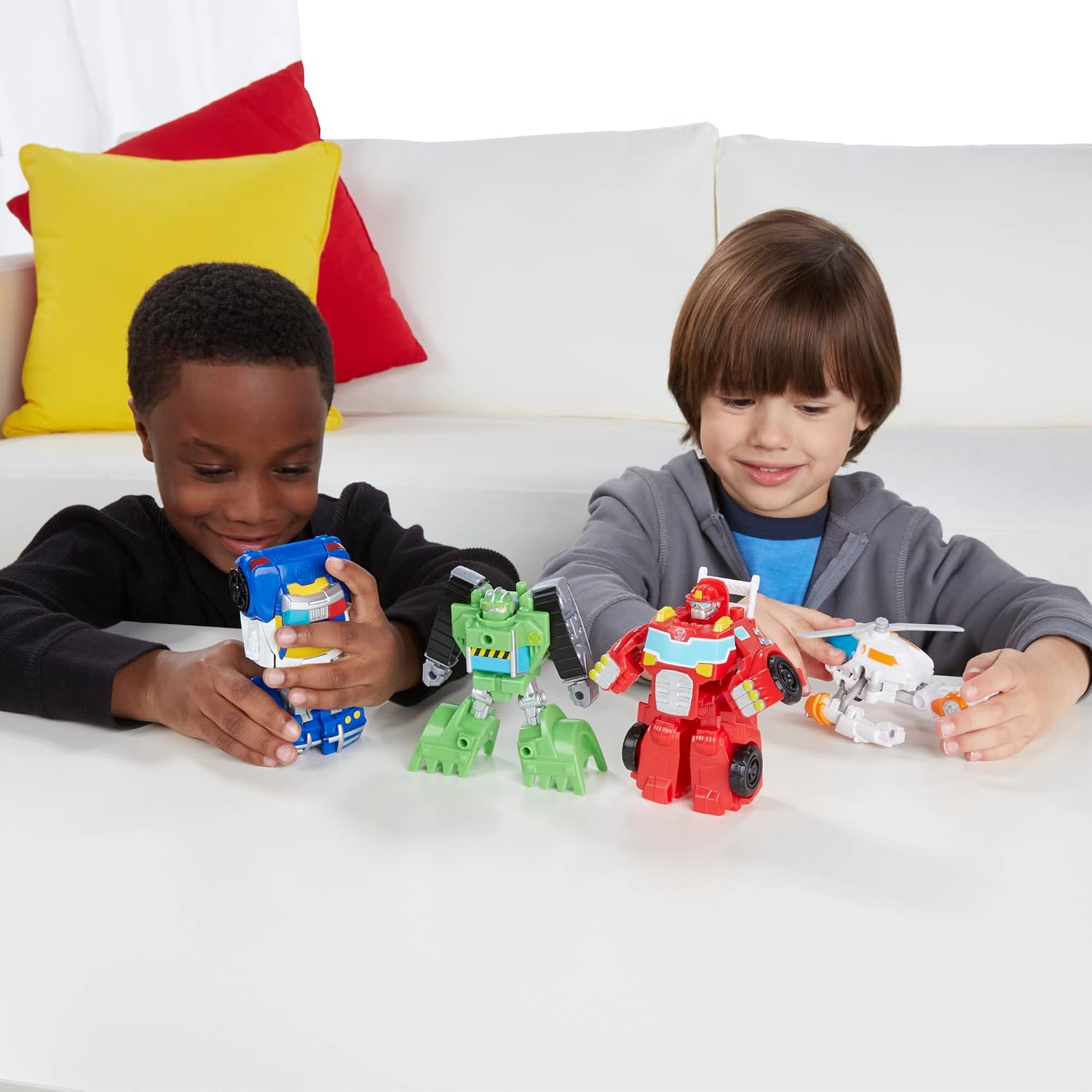 Thumbnail 5 de Playskool Heroes トランスフォーマー Rescue Bots Gryphon Rock Rescue Team 変形フィギュア4体セット