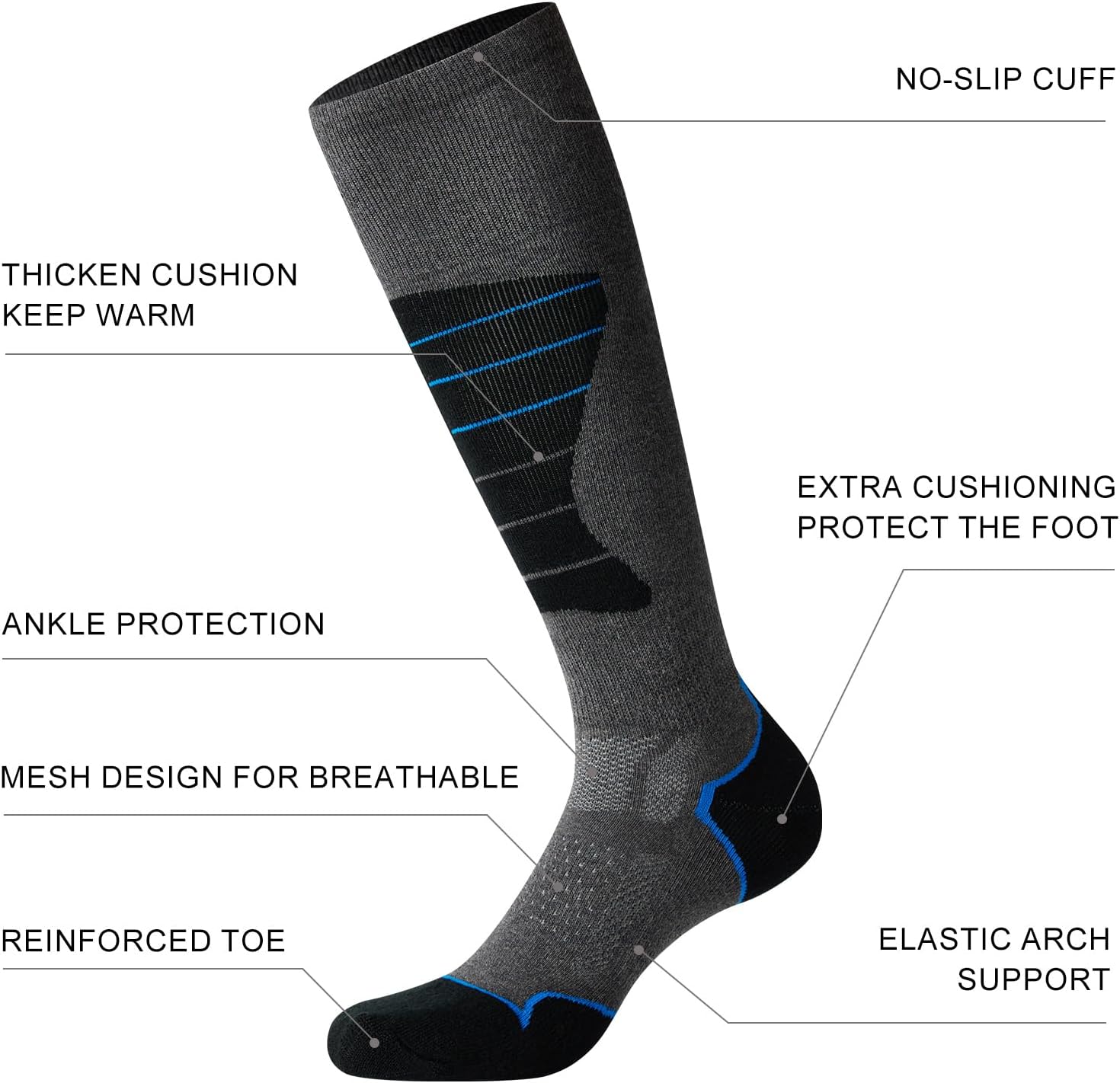 Detalle 2 de CS CELERSPORT Ski Socks 2/3/4 Pack
