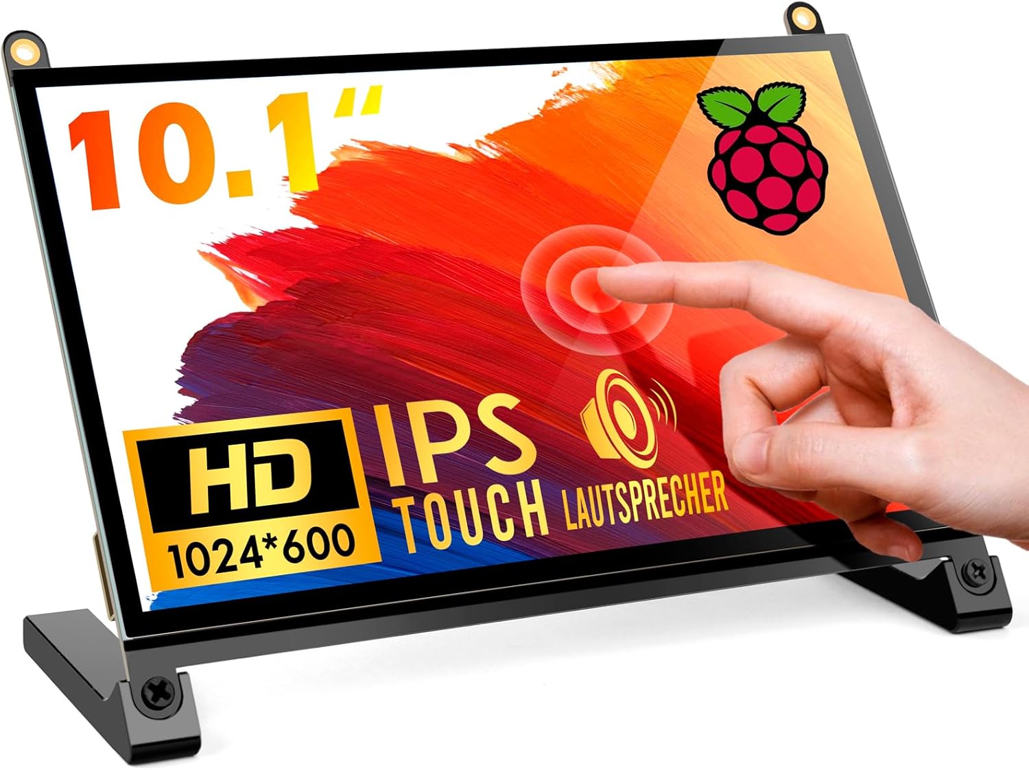 Detalle de ROADOM Raspberry Pi Bildschirm 10,1" Touchscreen (IPS, HDMI, FHD) – treiberfrei für Pi 5/4/3/Zero