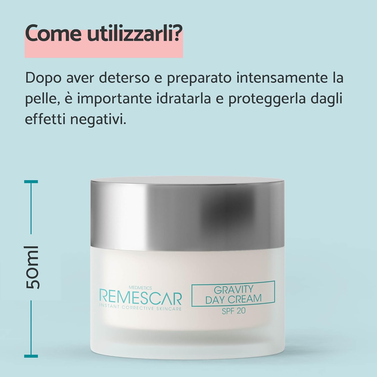 Thumbnail 2 de Remescar Crema Giorno Gravity Anti-Età SPF 20, 50 ml – Idrata, protegge e stimola la tonicità della pelle