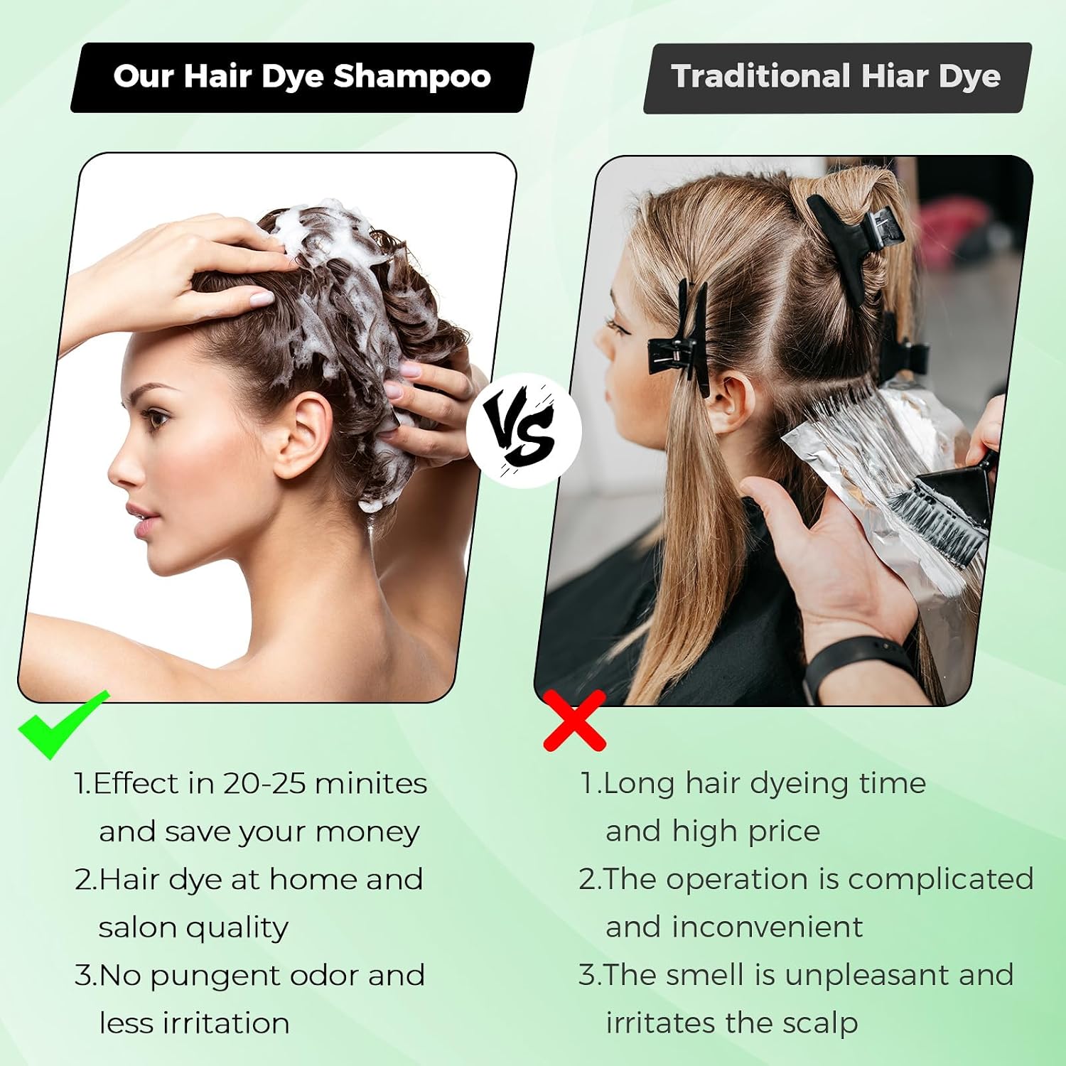 Detalle 1 de Dark Brown Hair Dye Shampoo 13.5 oz