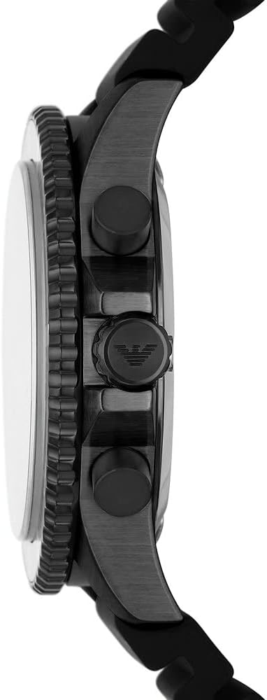 Thumbnail 3 de Emporio Armani Montre pour Hommes chronographe à quartz 43 mm, bracelet silicone