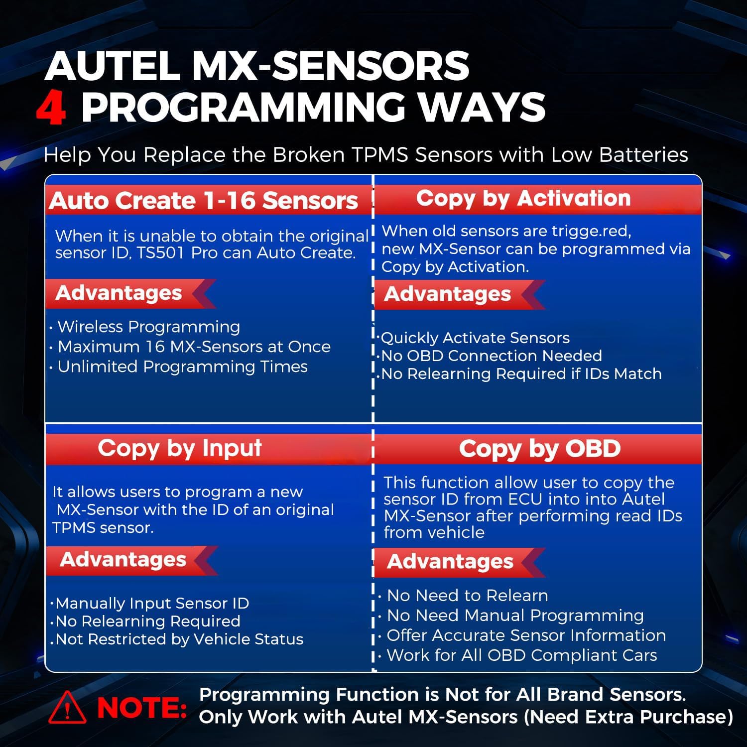 Thumbnail 4 de Autel MaxiTPMS TS501 PRO TPMS Programming Tool — Enhanced TPMS Diagnostics, Activation, and MX-Sensor Programming