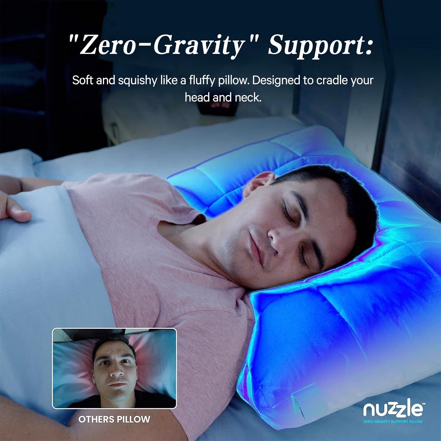 Detalle 2 de Nuzzle Adjustable Pillows, 100% Soft & Firm