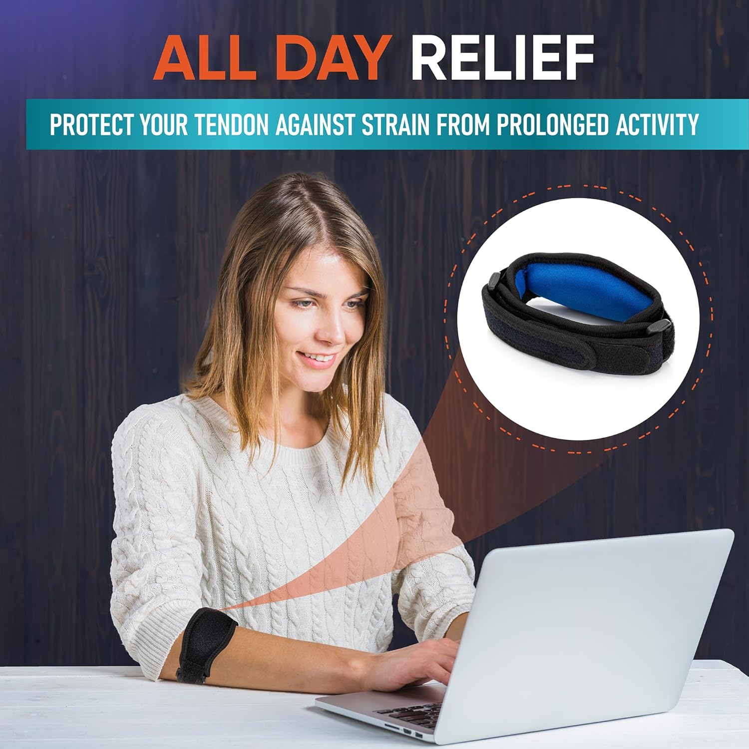 Thumbnail 6 de PhysFlex 2-Pack Elbow Brace: Adjustable Support for Tendonitis, Tennis & Golfer's Elbow Relief
