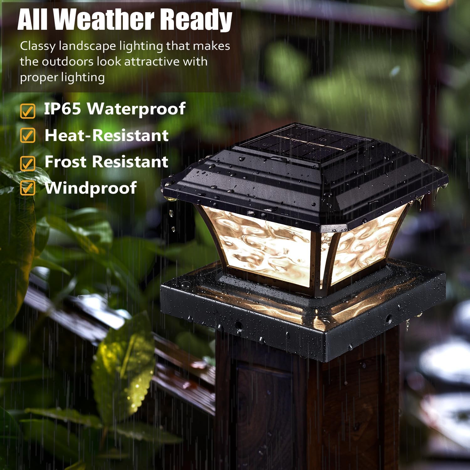 Thumbnail 6 de AEFRELEOHT solar post cap lights, 4x4