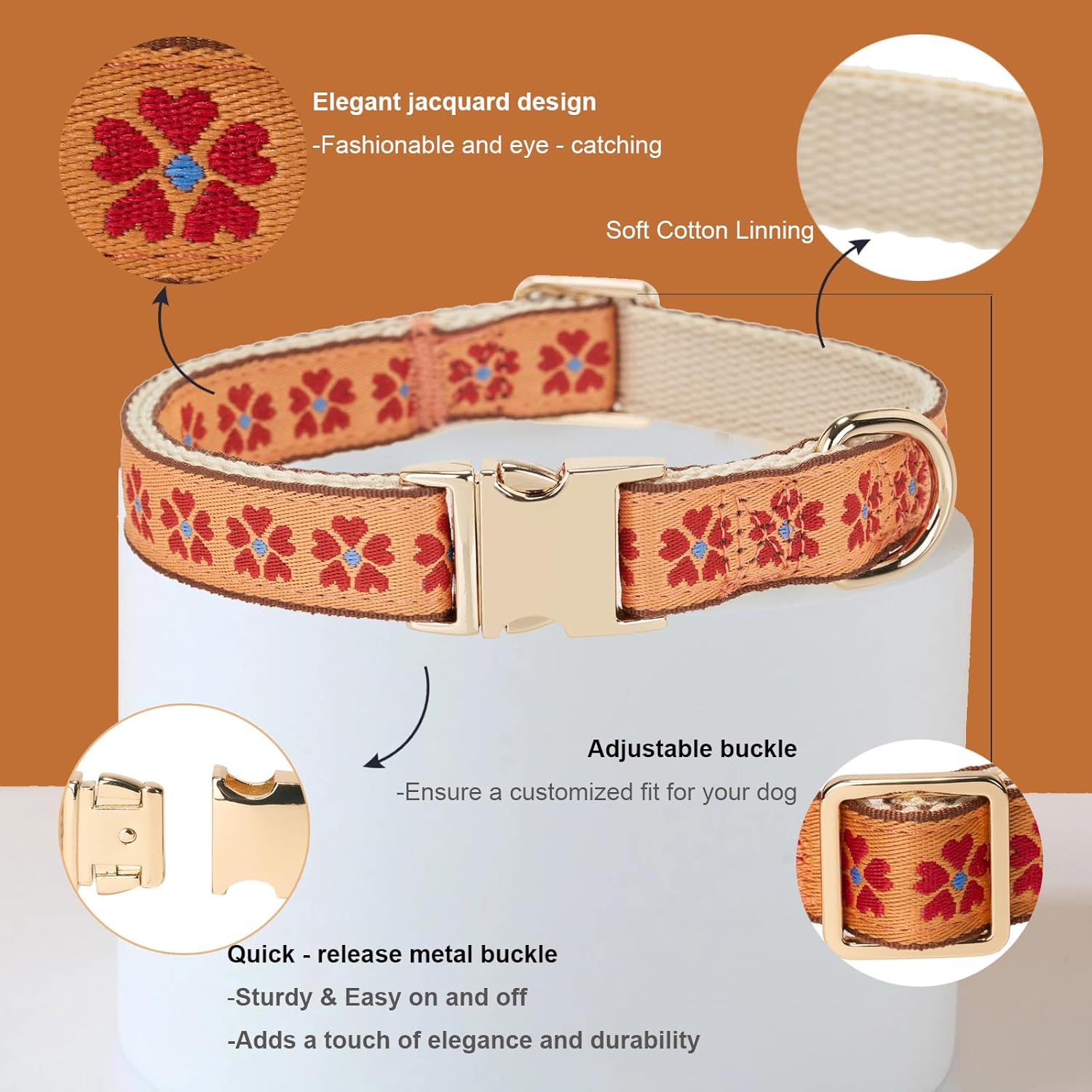 Thumbnail 5 de Innovative Jacquard Dog Collar 31-49cm