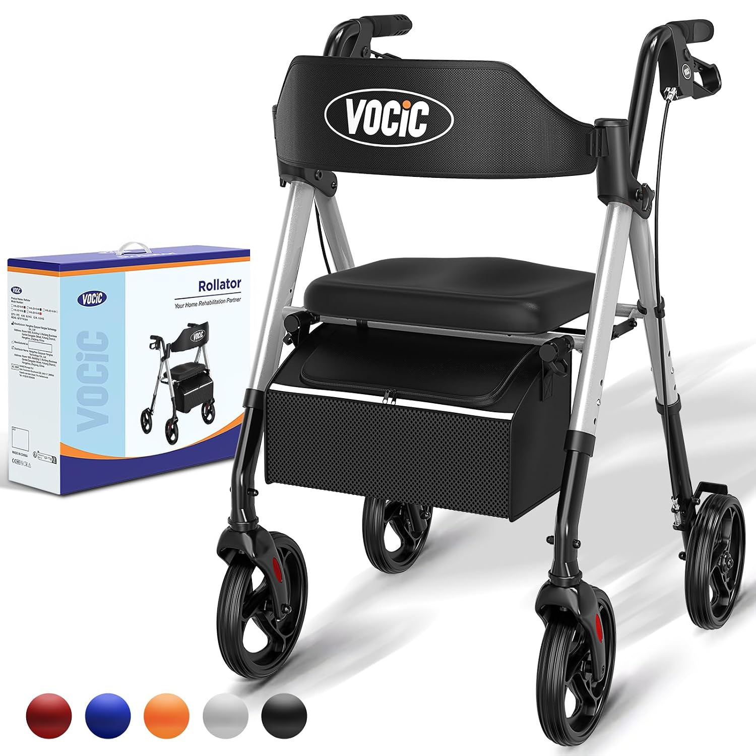 Detalle de VOCIC Rollator V10 faltbar mit Sitz