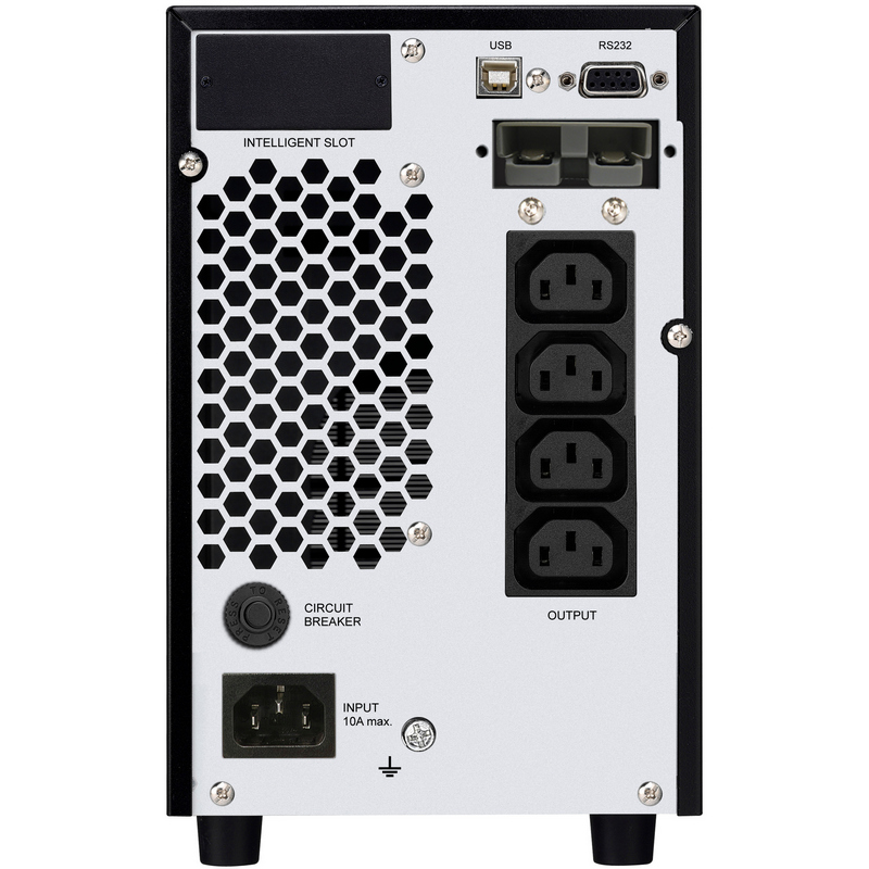 Detalle de PowerWalker VFI 2000 C LCD: UPS/SAI de doble conversión para equipos críticos