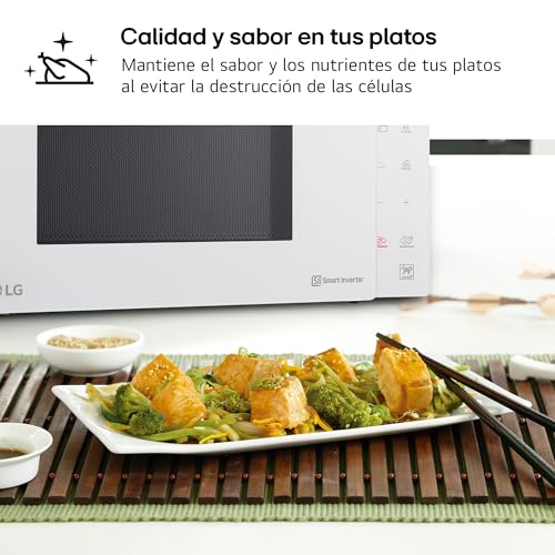 Detalle de LG MH6535GDH Forno Microonde Smart Inverter con Grill al Quarzo, 25 L, 1000 W – Bianco