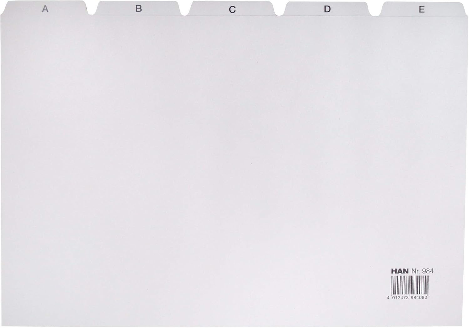 Thumbnail 6 de HAN 986: Intercalaires alphabétiques A-Z pour fiches DIN A6 (gris) – 25 pièces