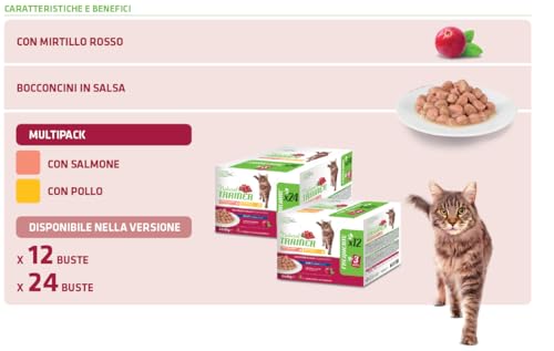 Detalle de Trainer Natural Cibo Umido per Gatti Adulti Multipack Pollo & Salmone - 24 x 85 g
