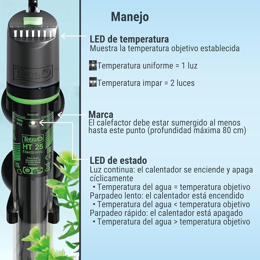 Detalle 1 de Tetra HT 50 calentador acuario 25–60 L 🐠