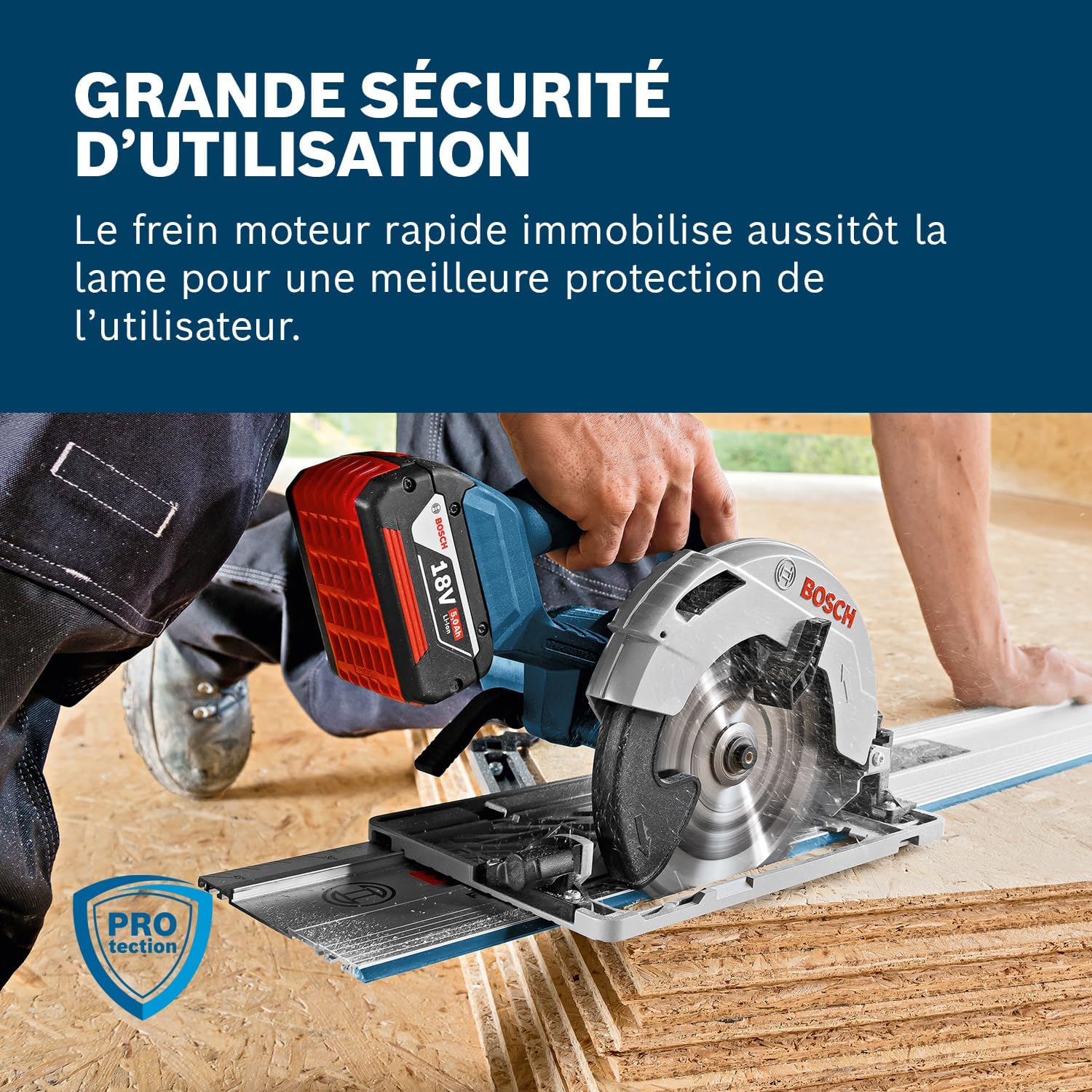 Thumbnail 2 de Bosch Professional GKS 18V-57 G scie circulaire 57mm 🪚
