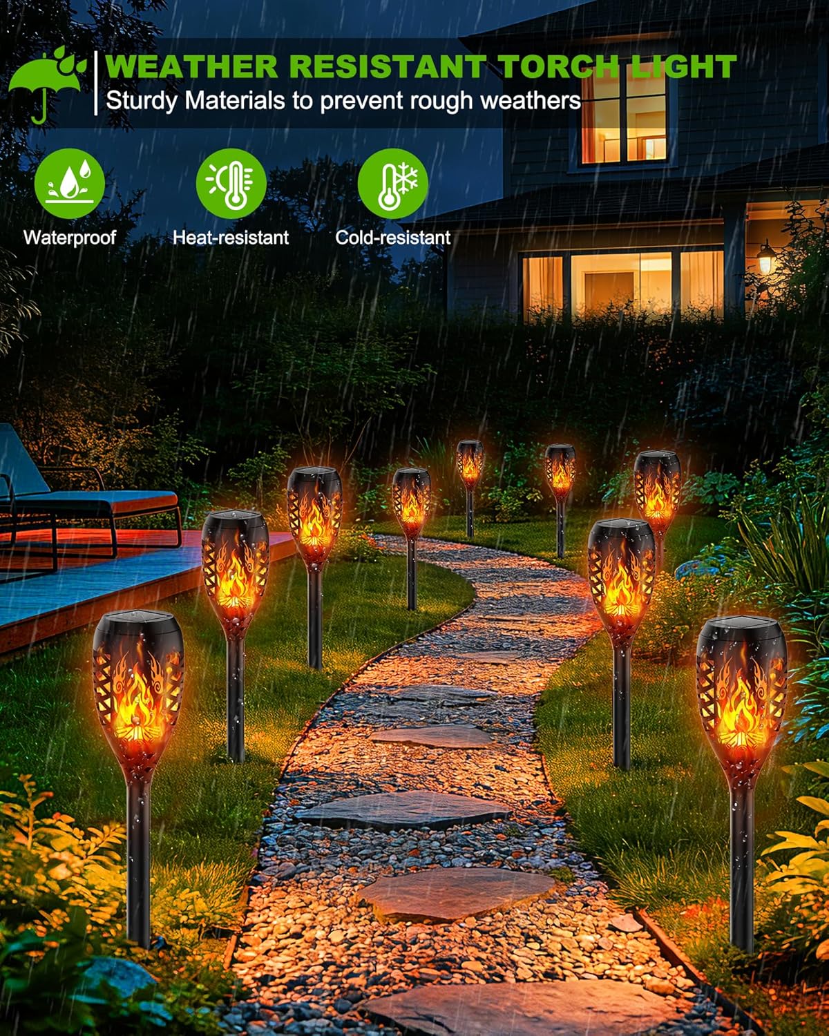 Thumbnail 1 de Giliwosy Solarleuchten für Außen – 6er-Set „Streichholzspiel“ mit Flacker-LED, IP65