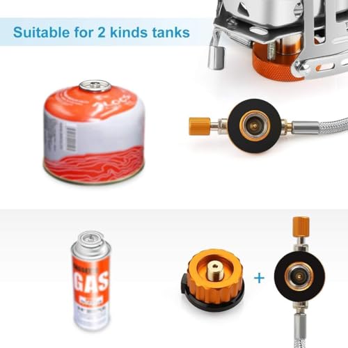 Detalle de Awroutdoor Gas Campingkocher 3500W – kompakter Gaskocher mit Piezozündung und winddichtem Design