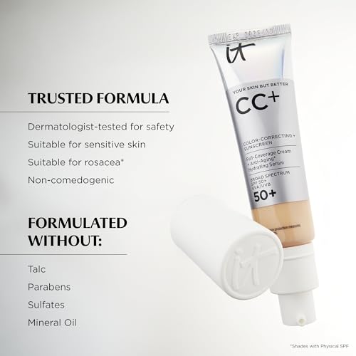 Thumbnail 11 de IT Cosmetics CC+ Cream with SPF 50+ (Medium, N) – 1.08 fl oz