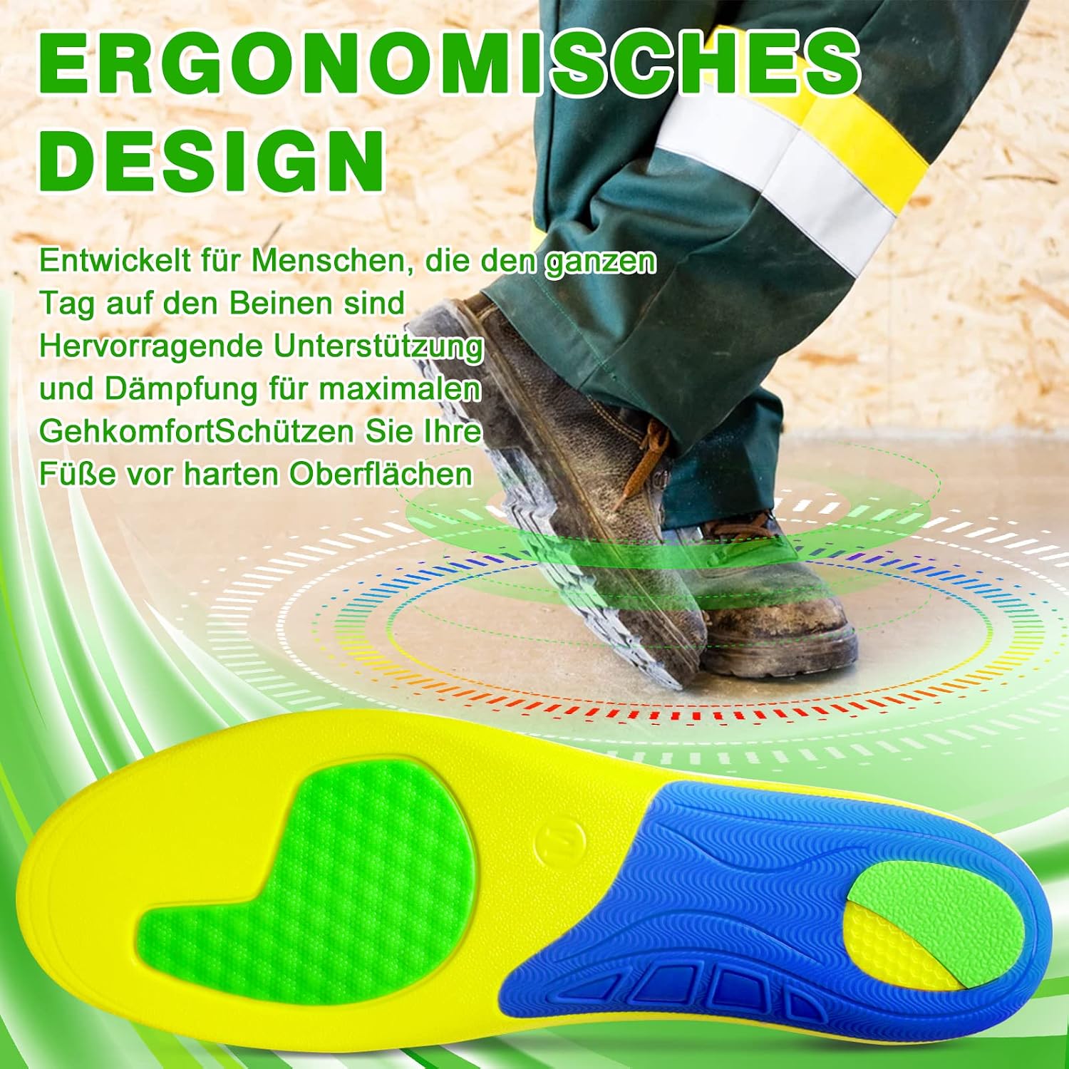 Thumbnail 1 de Einlegesohlen Work Gel – Unisex, Dämpfung und Fußgewölbestütze für Alltag und Beruf
