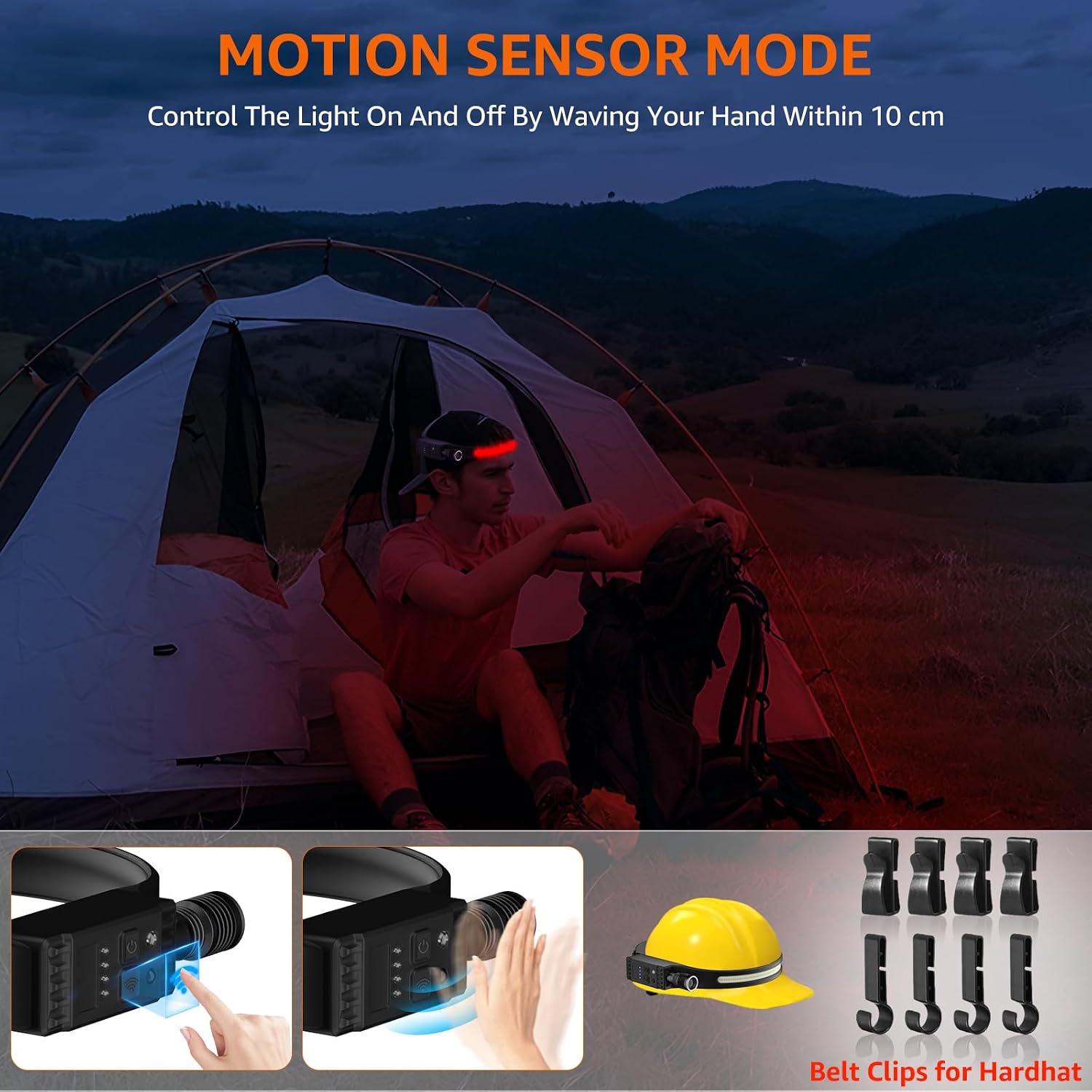 Thumbnail 5 de Head Torch Rechargeable 30h runtime ⛺