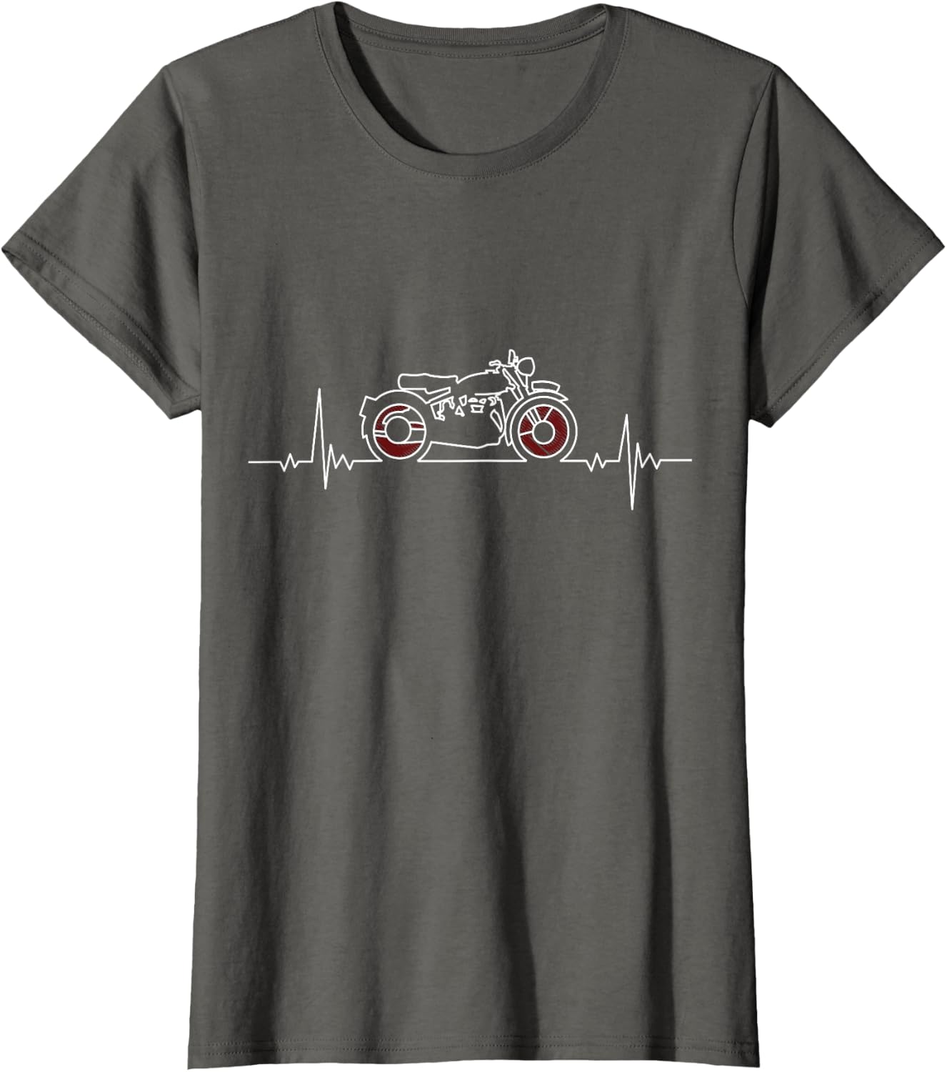 Thumbnail 2 de Retro Moto Heartbeat T‑Shirt Motard
