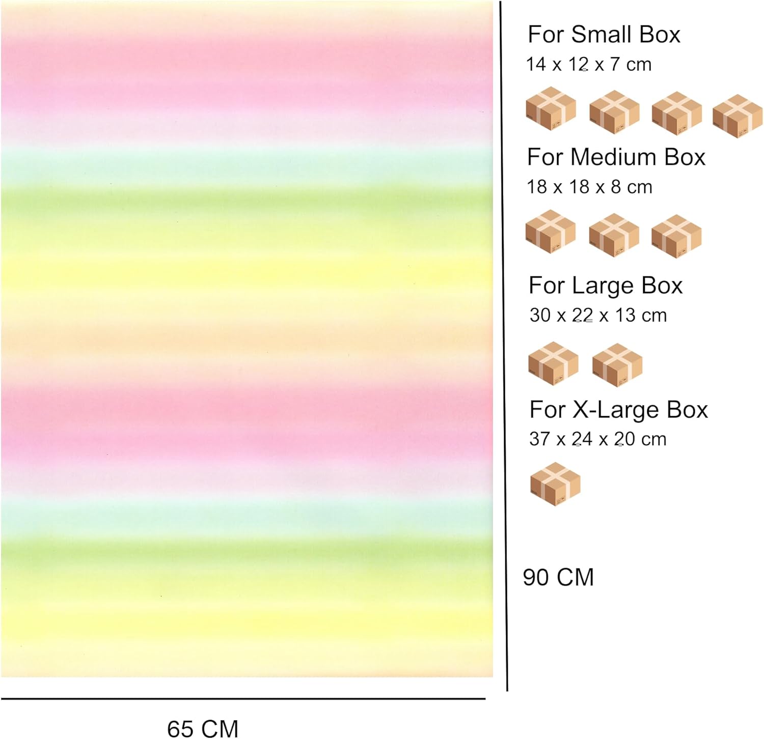 Thumbnail 3 de ARKRAFT Geschenkpapier-Set (3 Blatt) XXL, 90 x 65 cm – FSC-Papier ohne Kunststoffverpackung