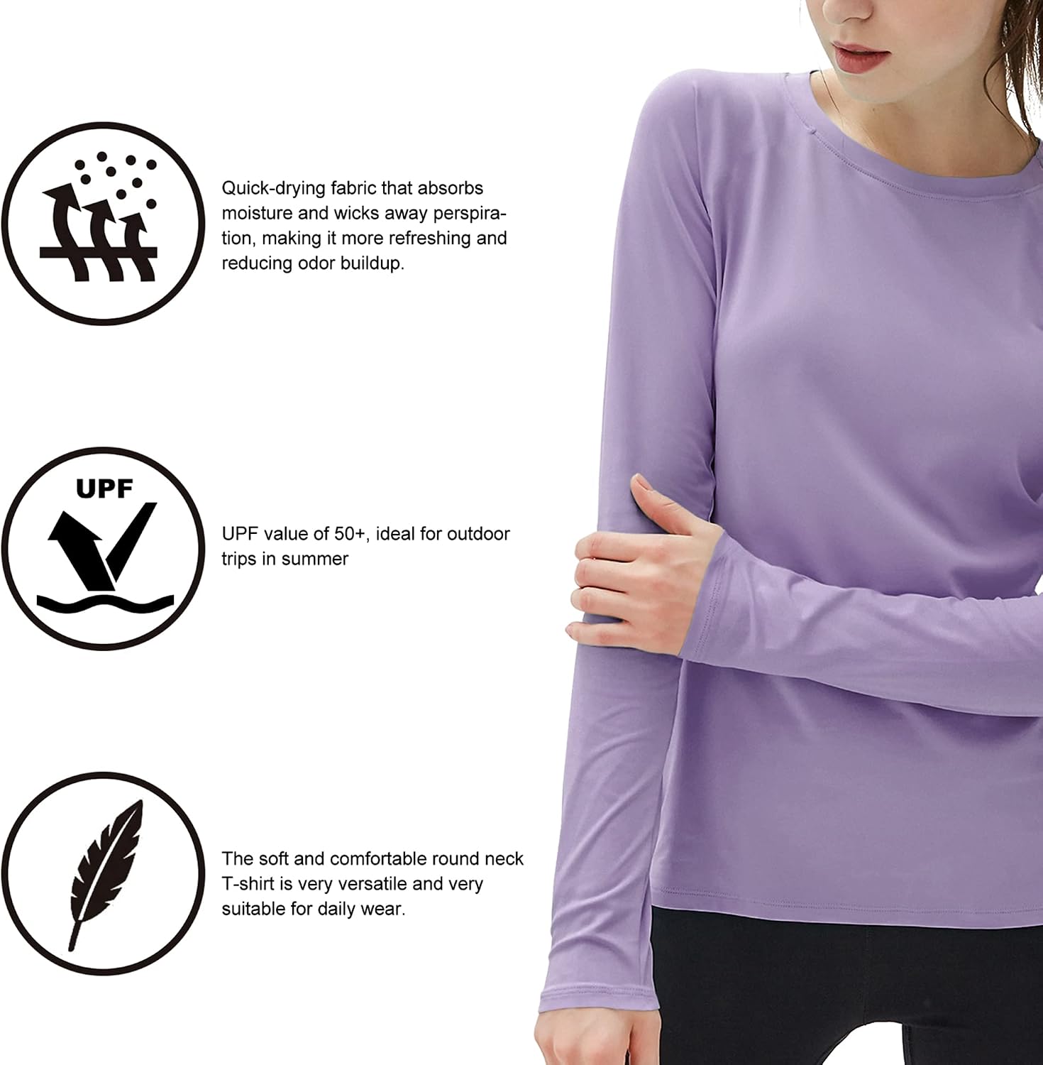 Detalle 2 de Isnowood Women's Sun Shirt, UPF 50+