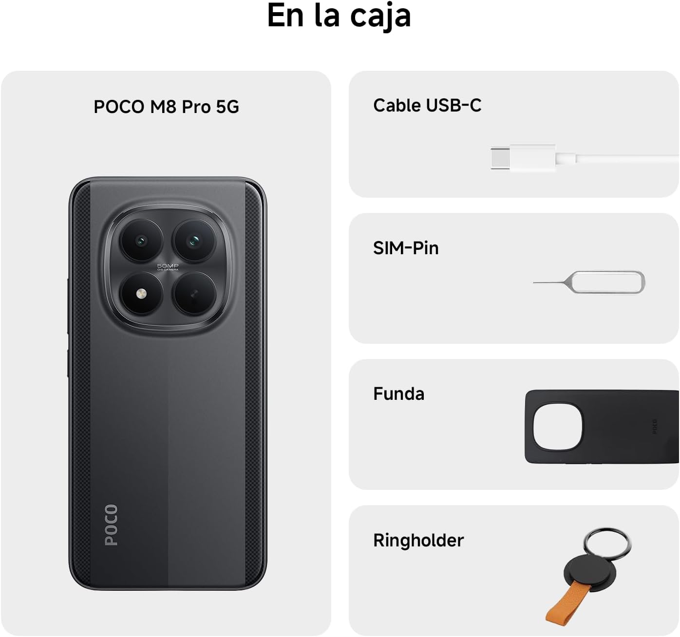 Detalle 2 de XIAOMI POCO M8 Pro 5G Smartphone 12+512GB