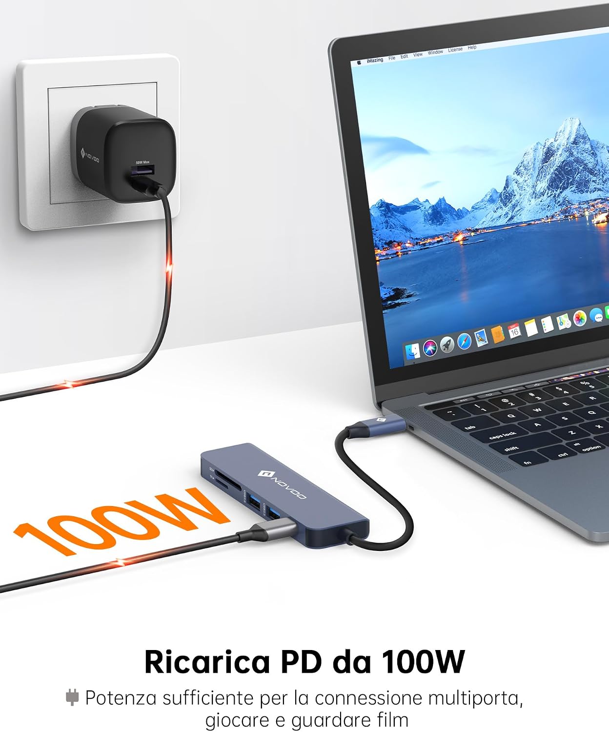 Thumbnail 6 de Hub USB C NOVOO Multiporta 6 in 1