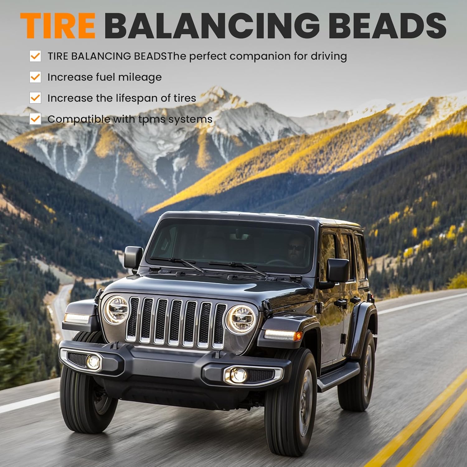 Thumbnail 2 de FURWEY Tire Balancing Beads 18.1 lb: Bulk Tire Balance Solution for Heavy-Duty Tires